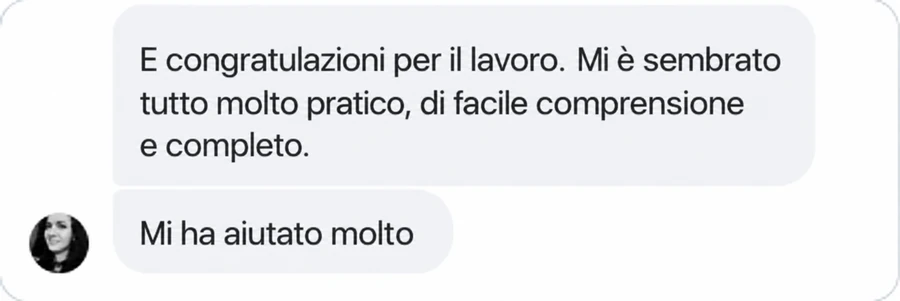 Messaggio di un'odontoiatra sul kit