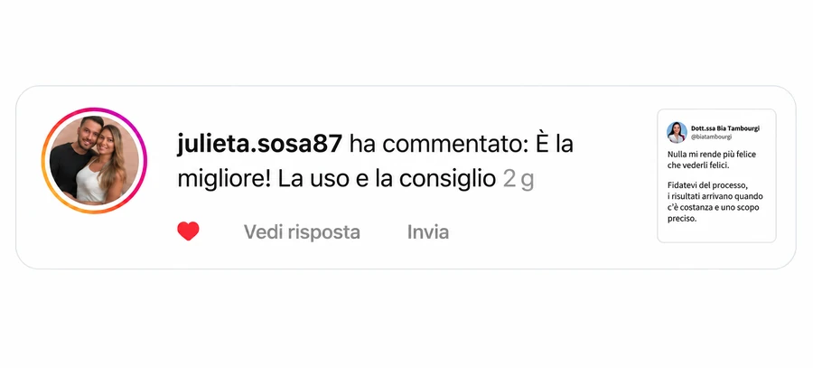 Commento che consiglia il kit
